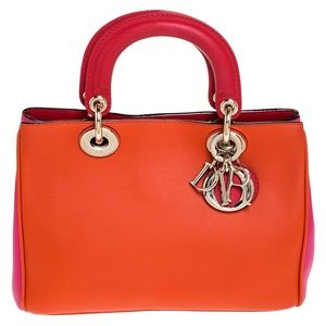 Dior Tri Color Leather Mini Diorissimo Tote